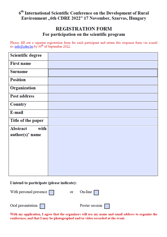 Click to Download the PDF Registration Form